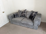 Verona Kensington Grey Fabric 3 Seater Sofa