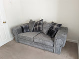 Verona Scatter Grey Fabric 3+2 Seater Sofa Set