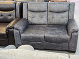 Falcon Grey Marble Fabric Sofa Set