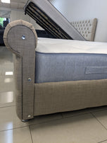 Amaro Sleigh Bed with 1000 pocket Sprung Mattress