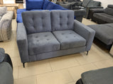 London 3+2 plush grey sofa set