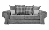 Verona Scatter Grey Fabric 3+2 Seater Sofa Set