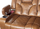 Amsterdam Genuine Leather Electric LED Reclining Sofa set