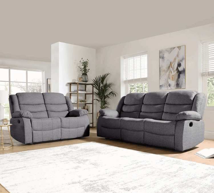 Sorrento grey leather sofa deals