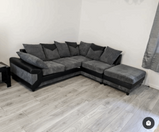 Dino Corner Sofa Right Hand Facing - Black/Grey