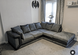 Dino Corner Sofa Right Hand Facing - Black/Grey