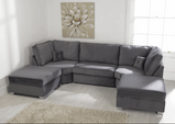 Belgravia Plush Velvet U Shape Corner Sofa