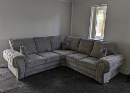 Verona High Back Fabric Corner Sofa