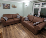 Oakland Tan 3+2 Seater Sofa Set