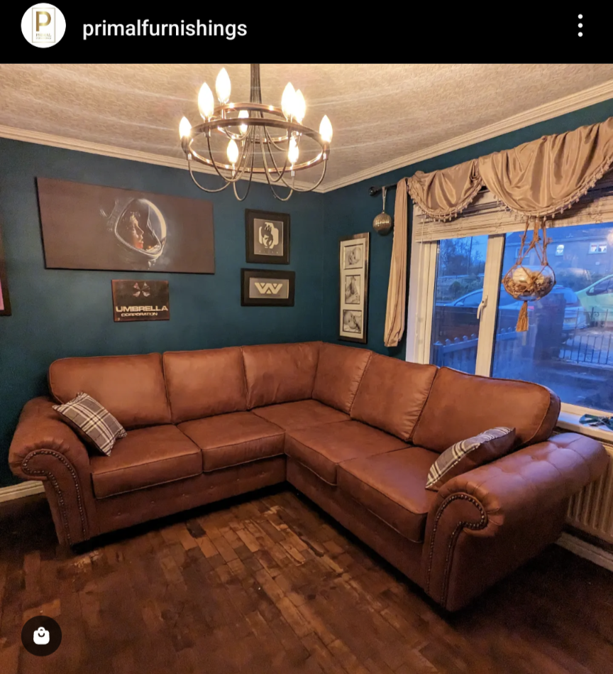 Oakland Large Tan Corner Sofa