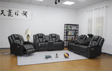 Amsterdam Genuine Leather Electric LED Reclining Sofa set