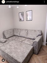 Chiswick Corner Sofa with a spacious footstool