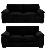 Amalfi Jumbo Cord Upholstered 3 And 2 Sofa Set