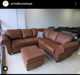 Oakland Large Tan Corner Sofa