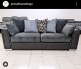 Emily Grey Fabric 3+2 Sofa Set