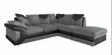 Dino Corner sofa Left Hand Facing - Black & Grey