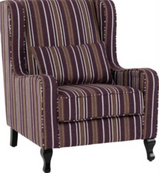 Sherborne Fireside Chair
Burgundy Stripe Fabric