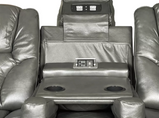 Amsterdam Genuine Leather Electric LED Reclining Sofa set