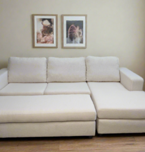 Olivia Corner Sofa with spacious footstool
