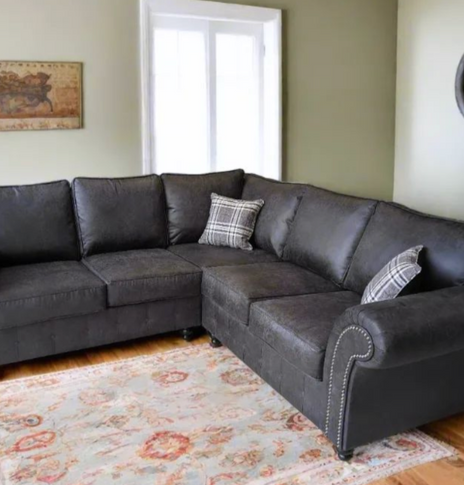 Oakland Large Corner Sofa Charcoal