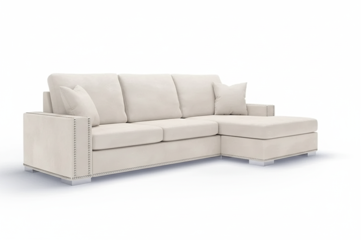 Olivia Fabric Large Corner Sofa