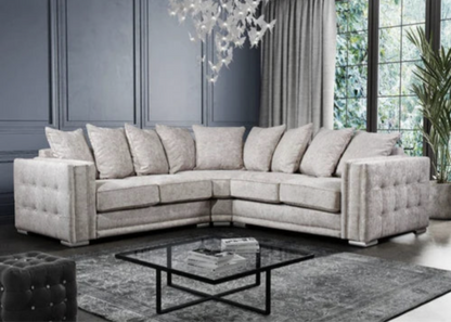 Bentley Corner Sofa with Squared arms and Elegant studs