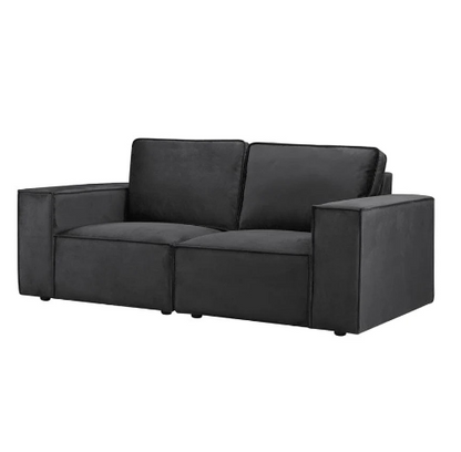 Sloane Plush Velvet 2 Seater Sofa