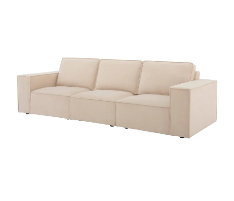 Sloane Plush Velvet 3 Seater Sofa