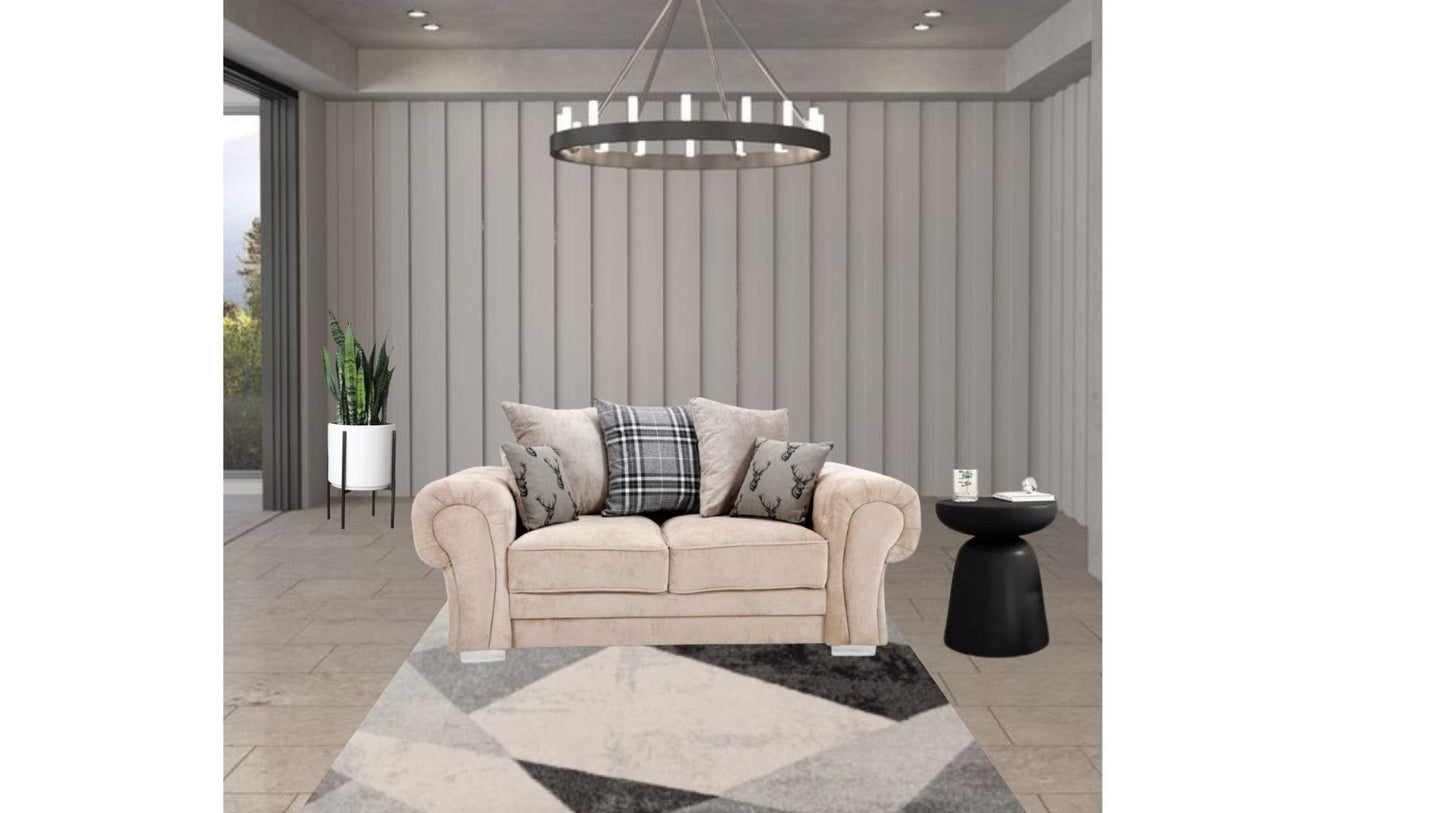 Verona Scatter Back 2 Seater Sofa Mink