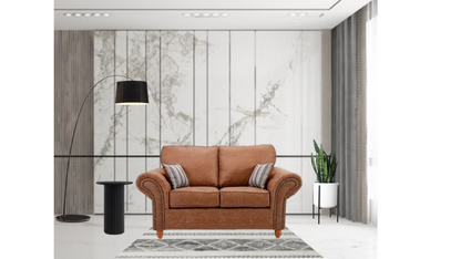 Oakland 2 Seater Sofa Tan/Charcoal