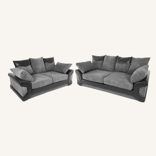 Dino 3+2 Seater Sofa Set Jumbo Cord Fabric