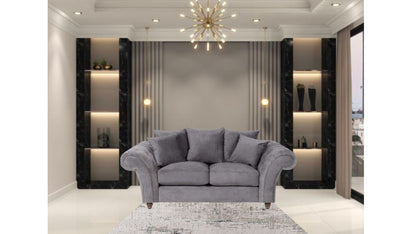 Huntley Fabric Grey 2 Seater