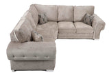 Verona Mink Corner Sofa - Fullback cushions