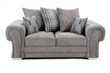 Verona 2 Seater  Grey Fabric Sofa