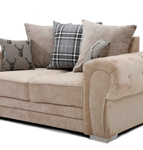 Verona Scatter Back 2 Seater Sofa Mink