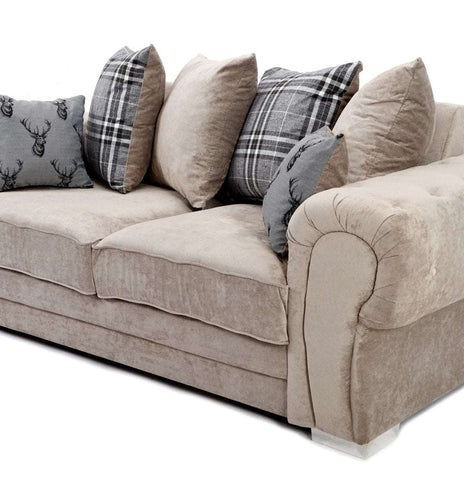 Verona Mink 3+2 Sofa Set Scatter cushions