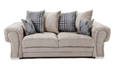 Verona Mink 3+2 Sofa Set Scatter Cushions