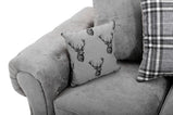 Verona Scatter Grey Fabric Corner Sofa