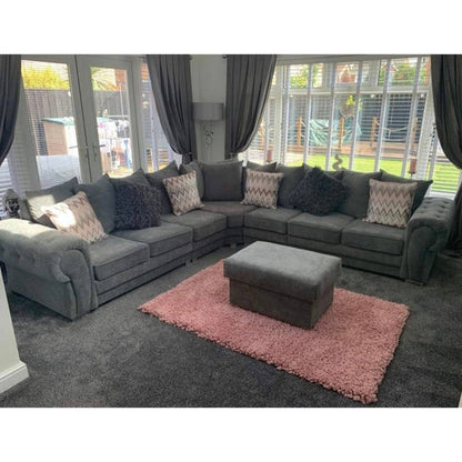 Verona Fabric 7 Seater Large Corner Sofa