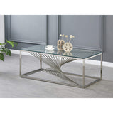 Vista Clear Glass Coffee Table