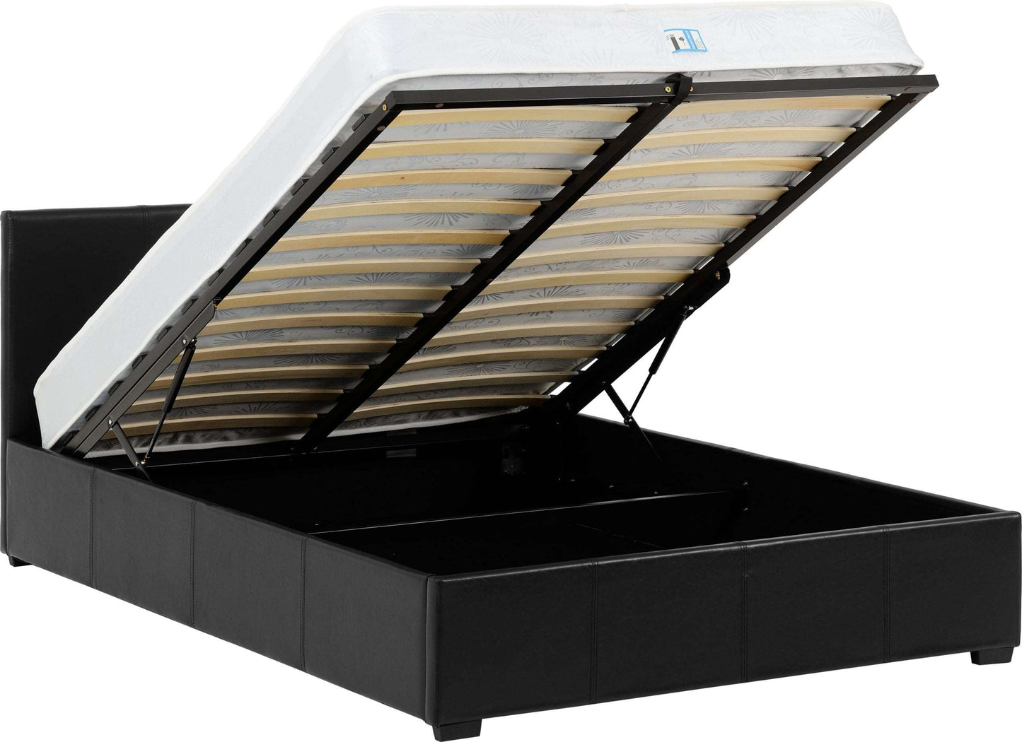 Waverley Storage Bed Black Faux Leathervendor##seotitleproduct-colour##