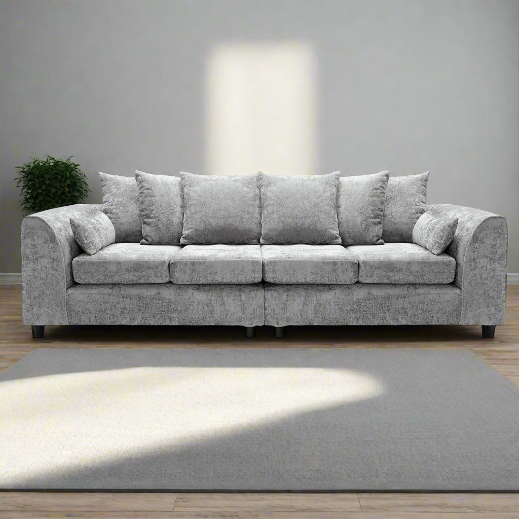 Rosa Soft Chenille 4 Seater Sofa
