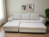 Olivia Corner Sofa with spacious footstool