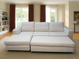 Olivia Corner Sofa with spacious footstool