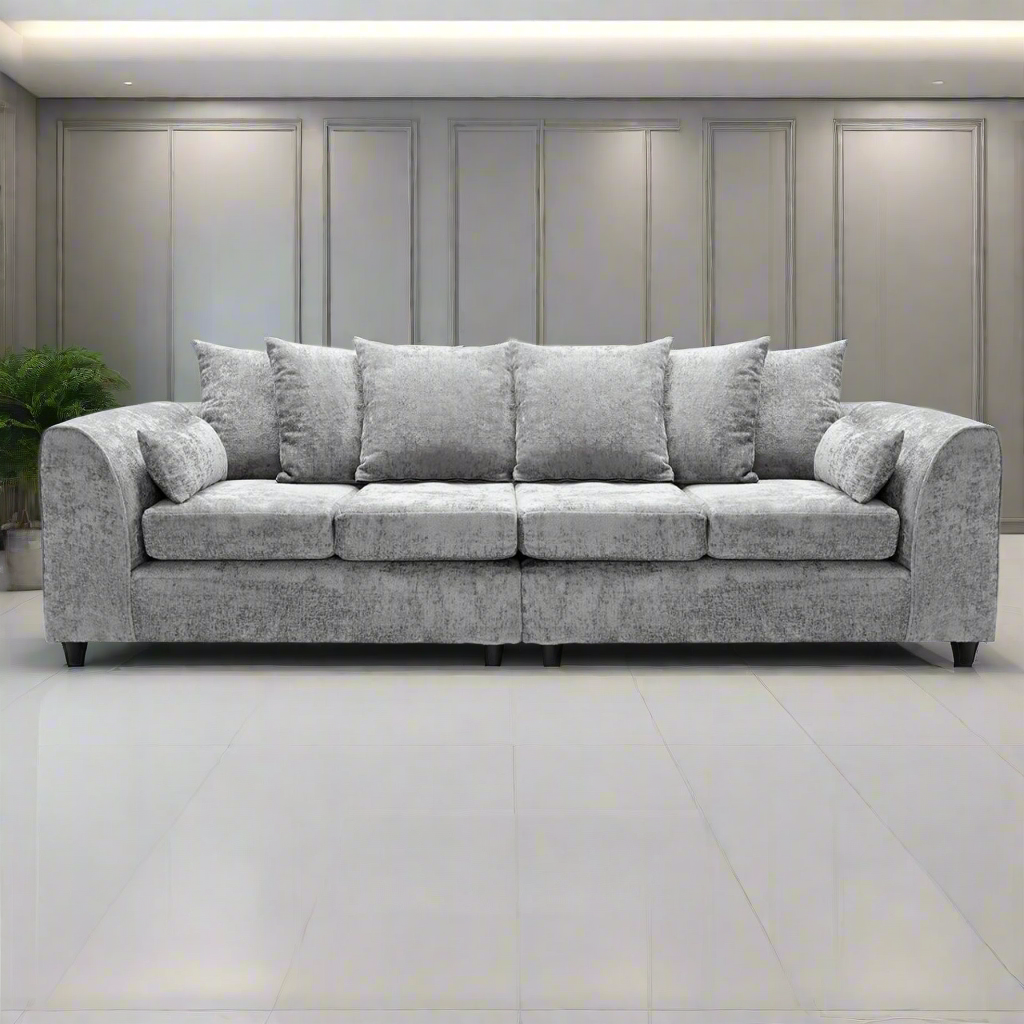 Rosa Soft Chenille 4 Seater Sofa