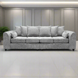 Rosa Soft Chenille 4 Seater Sofa