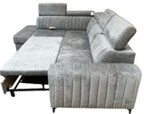 Lawrence Storage Sofa Bed Grey Fabric
