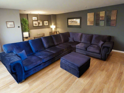 Verona Fabric 7 Seater Large Corner Sofa