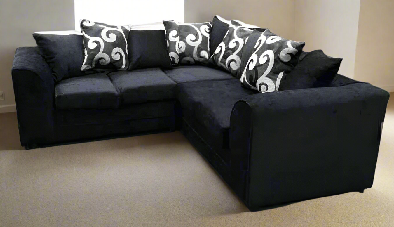 Zina Corner Sofa Chenille Fabric