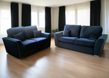 Amy Velvet Black 3+2 Sofa Set